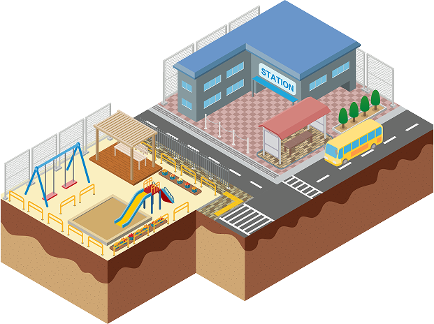 土木用資材イメージイラスト