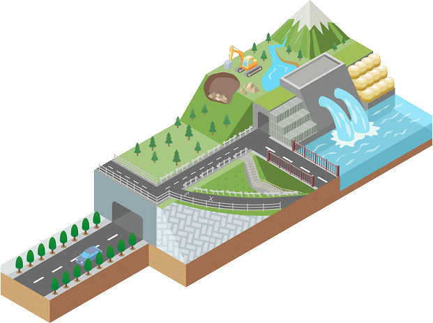 コンクリート製品イメージイラスト